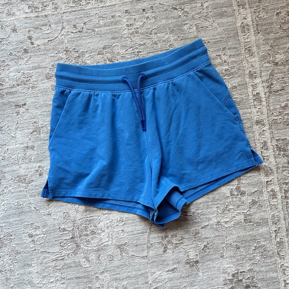 All in Motion Sweat Shorts Women's Royal Blue Athleisure Athletic High Waisted